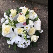 White sympathy Posy
